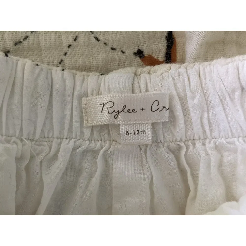 Rylee & Cru Sparrow Outfit Sz 6/12m Piper Blouse Bloomers Birds